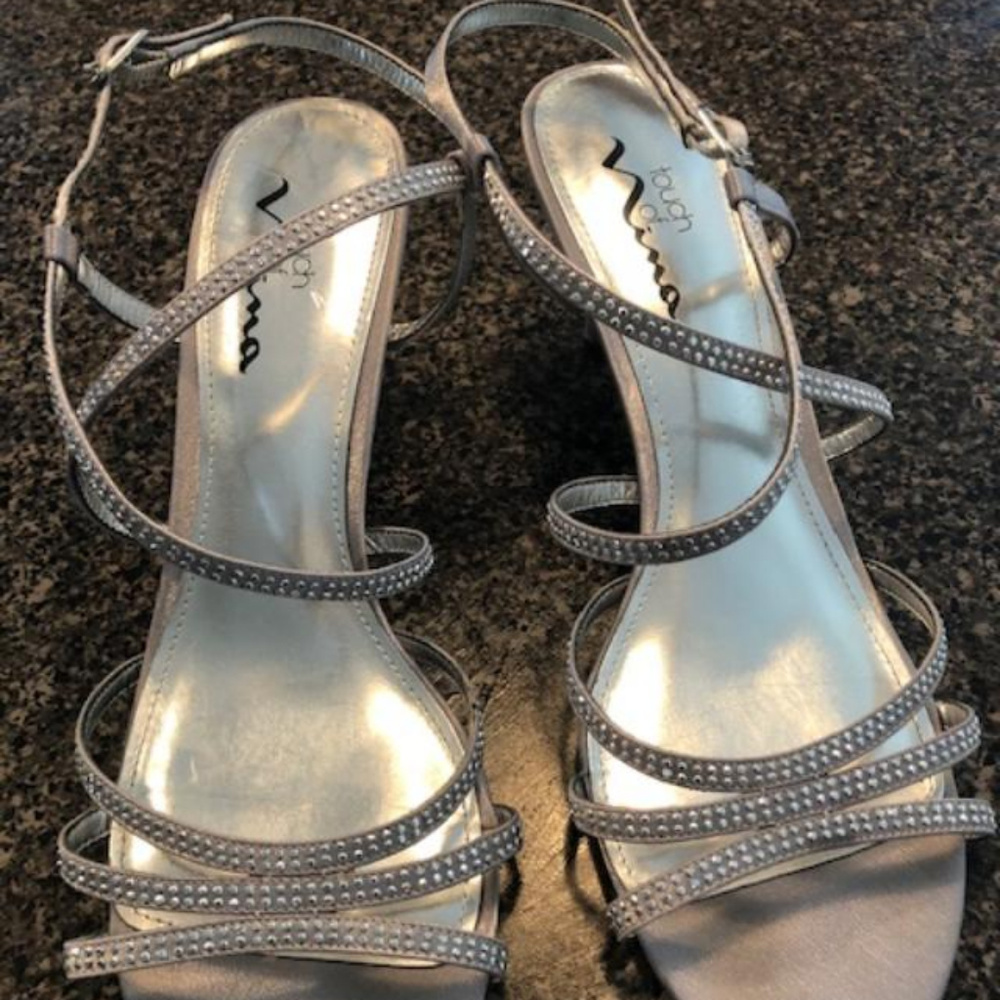 Nina 9 1/2 Silver Sandals